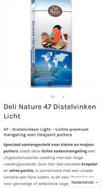 Deli Nature 47 nr Distelvink Speciale Zaad 15kg, Ophalen of Verzenden, Vogel