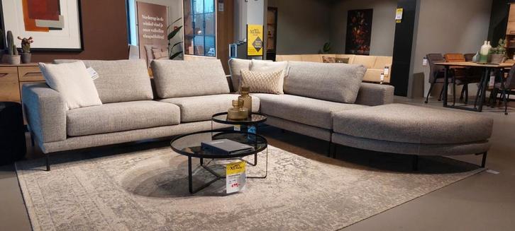 Showroommodel Cartel Fido hoekbank, Huis en Inrichting, Banken | Bankstellen, Nieuw, Vierpersoons of meer, 150 cm of meer, Stof