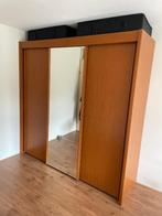 Mooie grote kast met schuifdeuren, Huis en Inrichting, Kasten | Kledingkasten, Ophalen, Eikenhout, 200 cm of meer, Met hangruimte