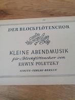 Blokfluit Kleine Abendmusik - Erwin Poletzky, Gebruikt, Klassiek, Overige soorten, Ophalen of Verzenden