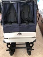 Duo buggy met nieuwe reiswieg, blauw, Urban Jungle Mountain, Ophalen, Zo goed als nieuw, Quinny, Verstelbare rugleuning