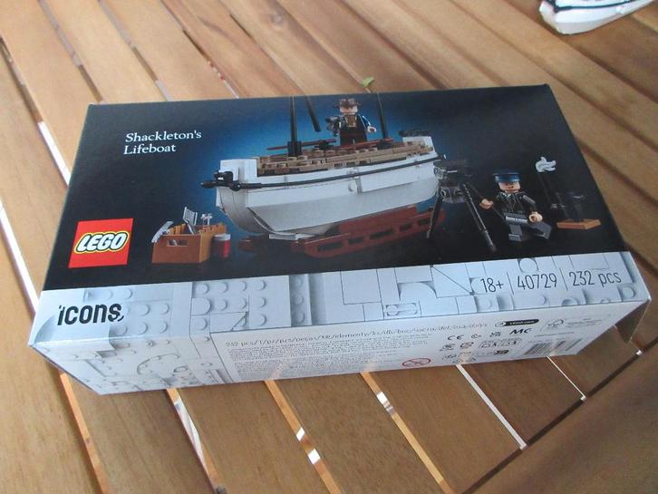 Lego Icons SHACKLETON'S LIFEBOAT, 40729, mèt doos, perfect, Kinderen en Baby's, Speelgoed | Duplo en Lego, Zo goed als nieuw, Lego
