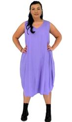 Luna Serena; Tuniek/jurk Kate one size Nieuw, Kleding | Dames, Ophalen of Verzenden, Nieuw, Paars, Jurk