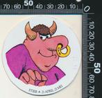 Sticker: Stier (2), Ophalen of Verzenden, Zo goed als nieuw, Strip of Tekenfilm