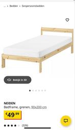 IKEA Neiden bedframe - 1 persoons - gratis af te halen, Huis en Inrichting, Gebruikt, 90 cm, Eenpersoons, Beige