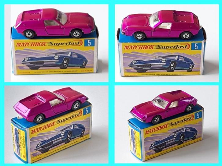 Matchbox Lesney nr 5A Lotus Europe + Orig G2-Box, Hobby en Vrije tijd, Modelauto's | Overige schalen, Gebruikt, Auto, Ophalen of Verzenden