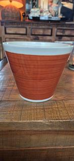 Vintage Royal Sphinx Maastricht Bloempot Oranje/Wit, Antiek en Kunst, Antiek | Keramiek en Aardewerk, Ophalen of Verzenden