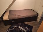 GRATIS 1 persoonsbed - uitschuifbaar naar 2 persoons, Huis en Inrichting, Ophalen, Eenpersoons, Zo goed als nieuw, 80 cm