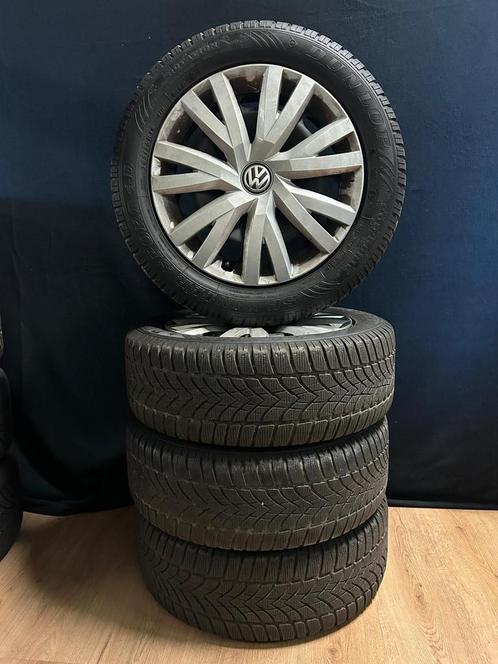 Volkswagen Winterset staal + Dunlop winterbanden, Auto-onderdelen, Banden en Velgen, Banden en Velgen, Personenwagen, Gebruikt