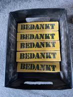 GRATIS - Baksteentjes met tekst “bedankt”, Hobby en Vrije tijd, Feestartikelen, Ophalen of Verzenden, Zo goed als nieuw, Overige typen
