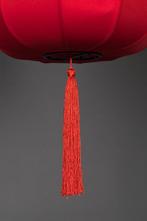 Dutchbone Suoni Chinees Pendant Lamp Large Rood NIEUW, Ophalen of Verzenden, Nieuw, 75 cm of meer