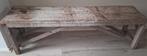 Stoer sober bankje, Huis en Inrichting, Banken | Voetenbanken en Poefen, Ophalen, Gebruikt, Rechthoekig, 125 cm of meer