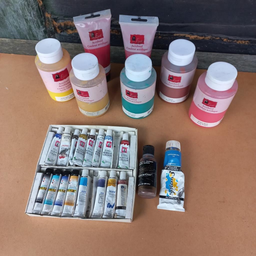 Acrylverf, hobby,schilderen., Hobby en Vrije tijd, Ophalen of Verzenden, Ezel