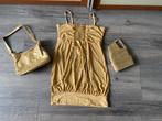 Gouden setje Tuniek tasje en brede riem Dress code Gold, Ophalen of Verzenden, Zo goed als nieuw