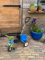 Puky driewieler met duwstang blauw, Ophalen, Zo goed als nieuw