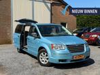 CHRYSLER GRAND VOYAGER 3.8 V6 LIMITED ANDROID/APPLE-CARPLAY, Auto's, Chrysler, Grand Voyager, Blauw, 7 stoelen, Leder