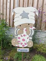 Geboortebord Beertje BOBBI meisje geboorteborden huren huur, Ophalen, Zo goed als nieuw, Geboortebord