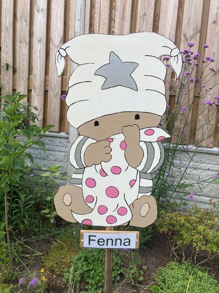 Geboortebord Beertje BOBBI meisje geboorteborden huren huur, Kinderen en Baby's, Kraamcadeaus en Geboorteborden, Zo goed als nieuw