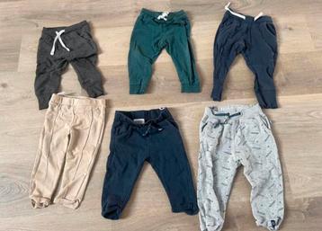 Gratis 6 Jongens Broeken Baby joggingbroekjes Maat 74/ 80 beschikbaar voor biedingen
