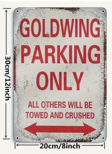 Goldwing parkeerbord beschikbaar voor biedingen