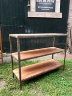 Oud Vintage Industrieel Rek Wandkast Wandrek Kast, Gebruikt, Ophalen of Verzenden, H, H