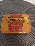 Oud Dunlop banden plak blikje, Verzamelen, Gebruikt, Ophalen of Verzenden