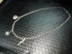 MOOIE zilveren halsketting +bedels, Met hanger, Nieuw, Ophalen of Verzenden, Zilver