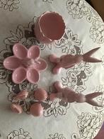 Paasdecoratie set - Kandelaar, konijntjes en eieren, Overige materialen, Wit, Ophalen of Verzenden, Zo goed als nieuw