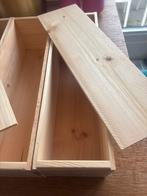 Nieuwe Houten Wijnkisten - Onbehandeld, Ophalen, Nieuw, Grenenhout, Minder dan 50 cm