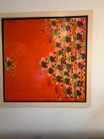 Gino Sauerbier - Prachtige Piranha Vissen - 90x90 cm, Antiek en Kunst, Ophalen