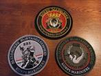 Korps Mariniers BBE Patches - Set van 3, Ophalen of Verzenden, Marine, Nederland, Embleem of Badge