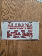 Alabama Crimson Tide 1992 Kentekenplaat, Ophalen of Verzenden, Zo goed als nieuw