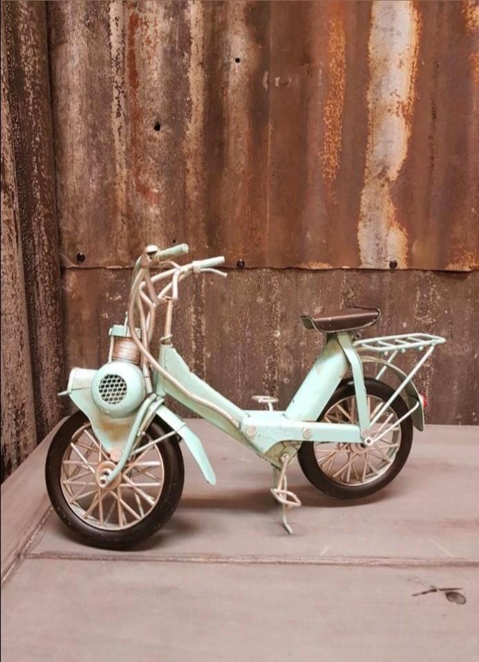 Blikken oldtimer Solex bromfiets - fiets met hulpmotor, Huis en Inrichting, Woonaccessoires | Overige, Ophalen of Verzenden