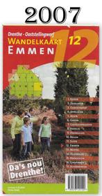 pl44 Plattegrond Wandelkaart Emmen Drenthe Ooststellingwerf, 2000 tot heden, Ophalen of Verzenden, Nederland, Landkaart