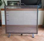 Vintage haardscherm/ vonkenscherm 74 x 70 cm, Huis en Inrichting, Haarden, Ophalen, Gebruikt, Inbouwhaard, Houthaard