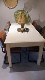 Mooie eettafel crème., Huis en Inrichting, Tafels | Eettafels, Ophalen, Gebruikt, 50 tot 100 cm, Vijf personen of meer