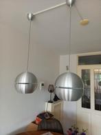 Te koop 2 hanglampen, Huis en Inrichting, Lampen | Hanglampen, Ophalen, Gebruikt, Metaal, Minder dan 50 cm