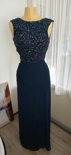 Prachtige avond jurk dk blauw lang een.plaatje, Galajurk, Blauw, Nieuw, Ophalen of Verzenden