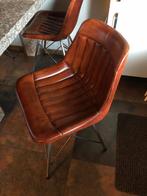 Muur tafel . Met  granieten blad en 4 stoelen, Huis en Inrichting, Stoelen, Ophalen of Verzenden, Bruin, Eén