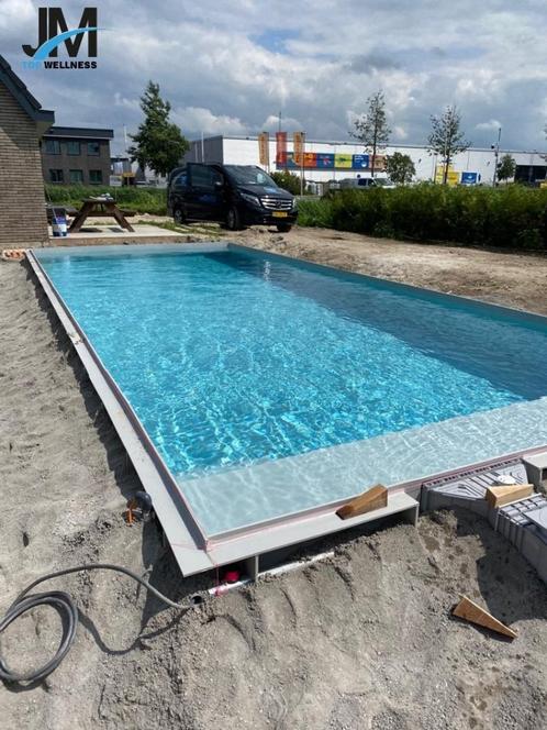 Zwembad HDPE 12x4 Compleet met oa Rolluiksysteem, Tuin en Terras, Zwembad-toebehoren, Nieuw, Filter, Ophalen