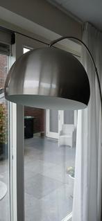 Stijlvolle roestvrijstalen booglamp, Ophalen of Verzenden, Zo goed als nieuw, Metaal, Modern