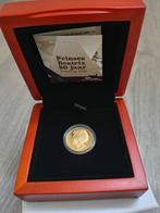Proof goud munt penning, prinses beatrix 80 jaar, Ophalen of Verzenden, Koningin Beatrix, Overige waardes, Goud