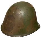 Nederlande M34 heruitgegeven wh two-tone gecamoufleerd, Verzamelen, Verzenden, Landmacht, Nederland, Helm of Baret