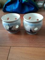 Delfts blauwe aardbeienpotten ca. 12 cm hoog diameter 12,5cm, Rond, Nieuw, Ophalen of Verzenden, Aardewerk