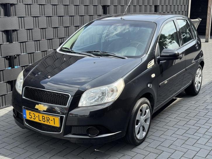 Chevrolet Aveo 1.2 16V LS B-clever| 2010| ZWART| 5DRS| AIRCO, Auto's, Chevrolet, Bedrijf, Aveo, ABS, Airbags, Airconditioning