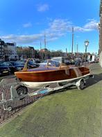 Klassieke Houten speedboot “Playboy Runabout” 20pk, Watersport en Boten, Speedboten, Minder dan 70 pk, Benzine, Buitenboordmotor