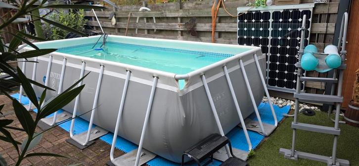 Zwembad 4x2x1 +trapje, Doe-het-zelf en Verbouw, Hout en Planken, Pallet, Overige houtsoorten, Minder dan 200 cm, 50 mm of meer