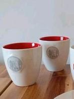 Koffiekopjes / mokken postcode loterij en een blanco witte, Ophalen, Zo goed als nieuw, Overige stijlen, Kop(pen) en/of Schotel(s)