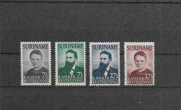 Suriname 1950, NVPH 280 t/m 283, Ongebruikt. beschikbaar voor biedingen