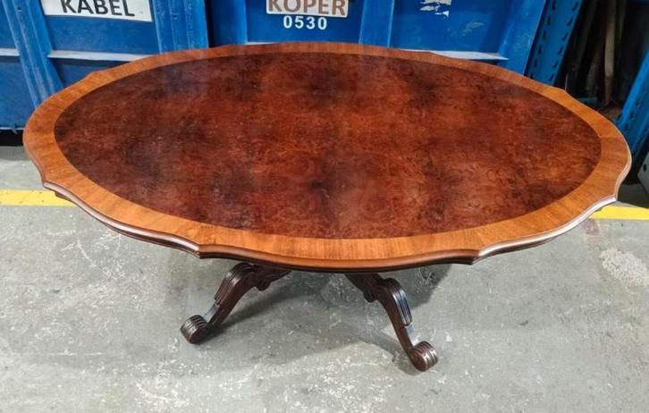 Queen Ann style salontafel rond, Antiek en Kunst, Antiek | Meubels | Tafels, Ophalen